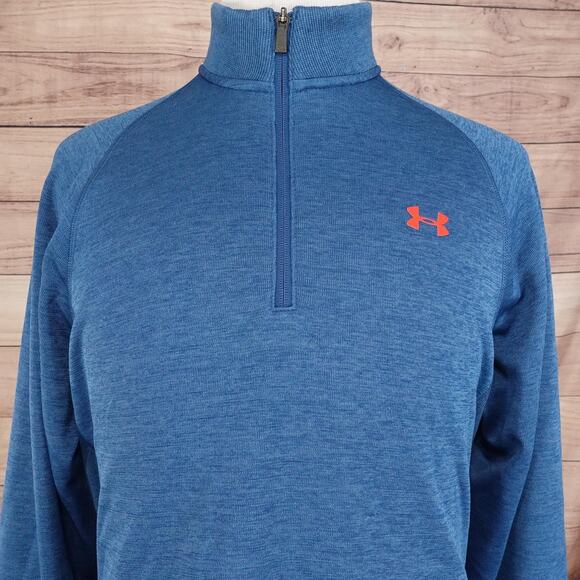 Under Armour Other - Under Armour Pullover Sweater Mens XL Blue ColdGear Storm 1/4 Zip Athletic